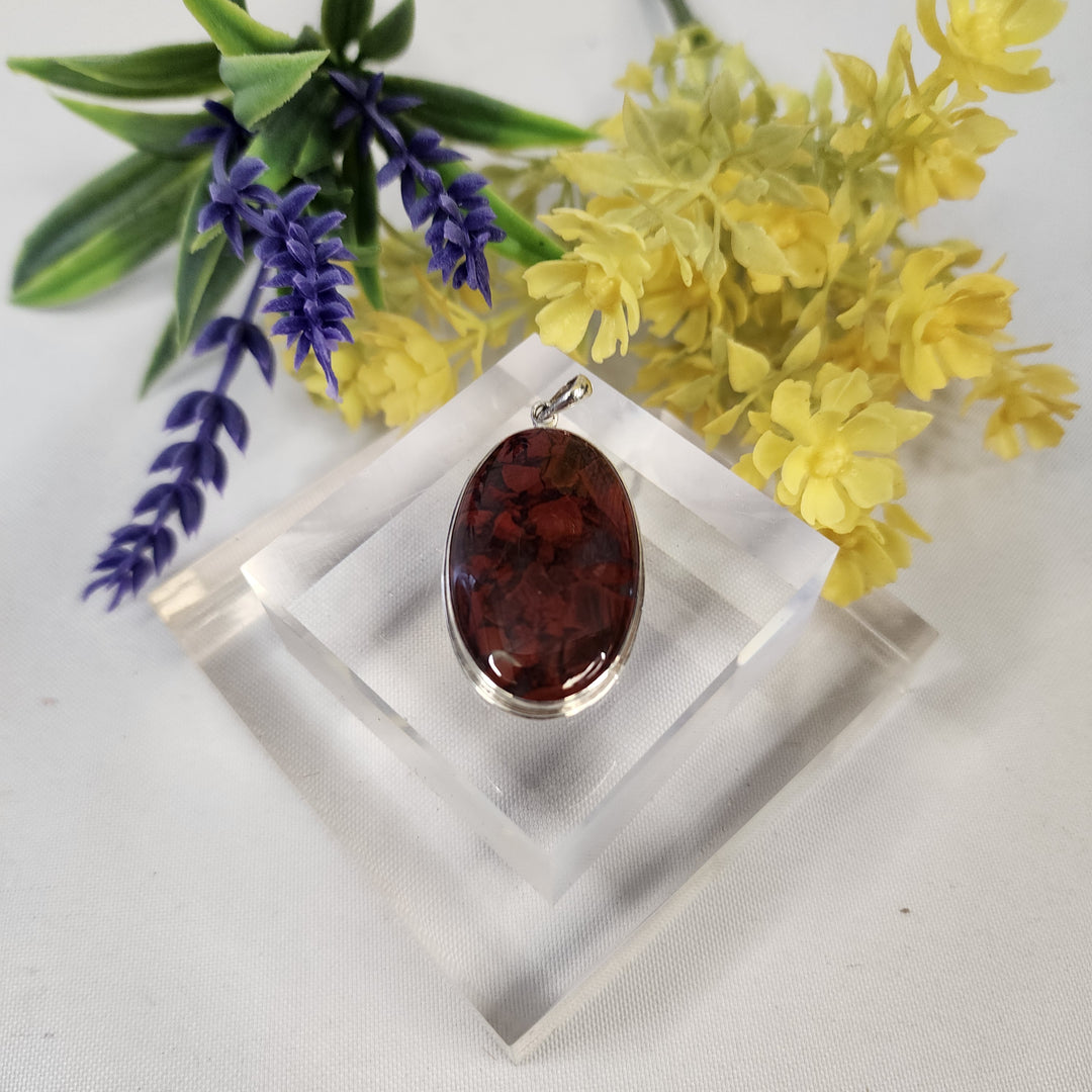 Red Jasper Pendant  -JDS26149