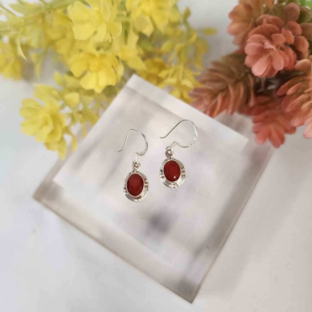 Carnelian Earrings  -JDS26065