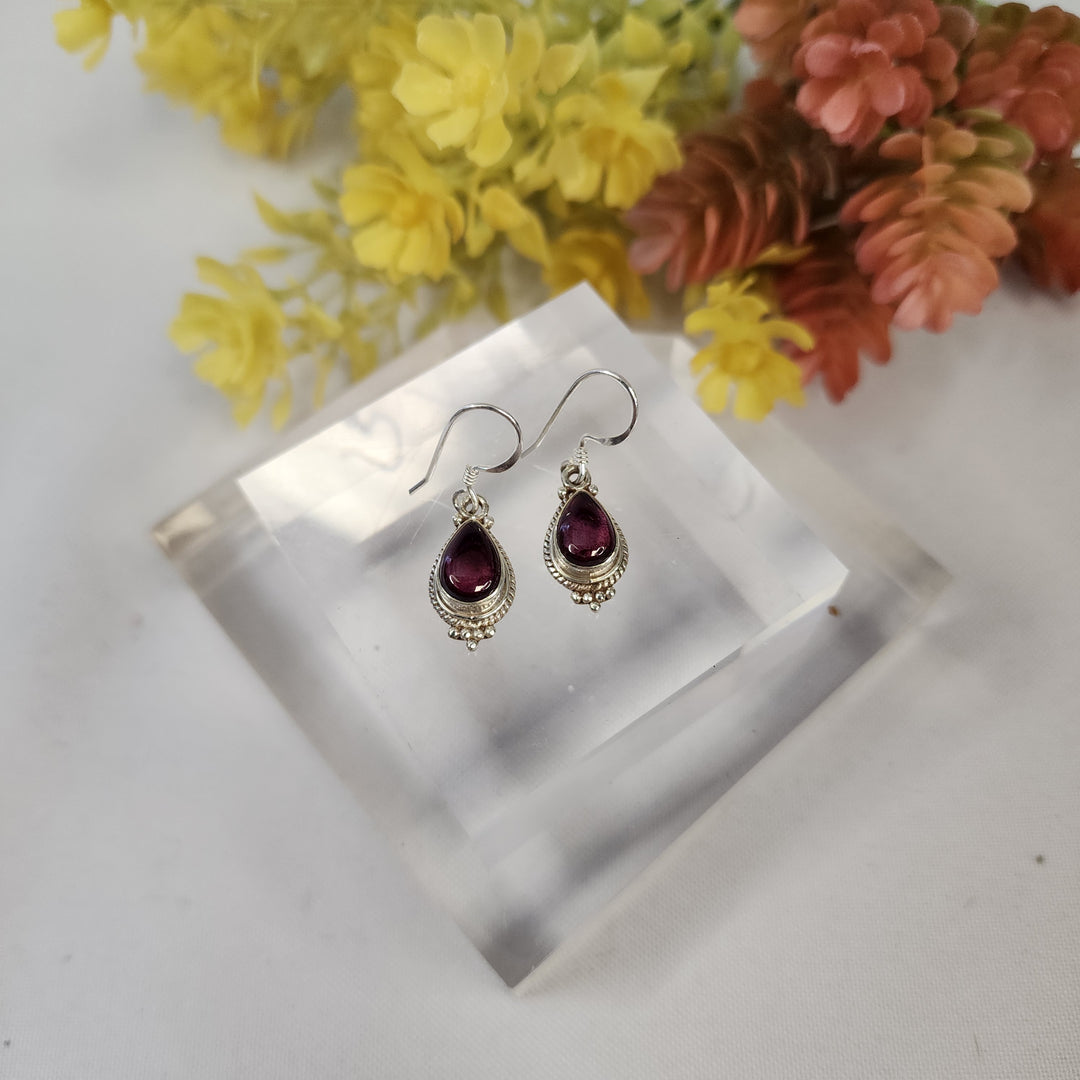 Garnet Earrings  -JDS26165