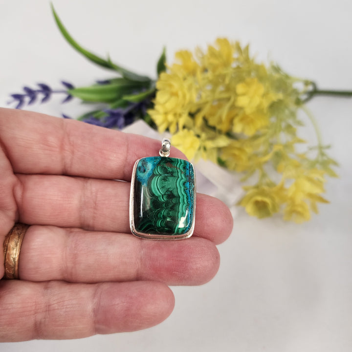 Malachite Pendant  -JDS26147