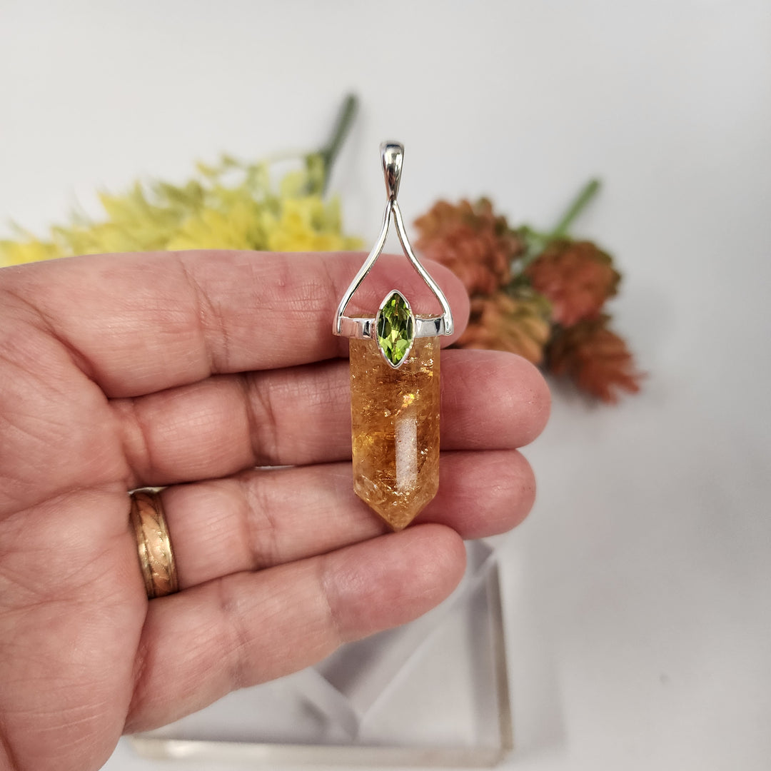 Citrine & Peridot-Pendant JC26035