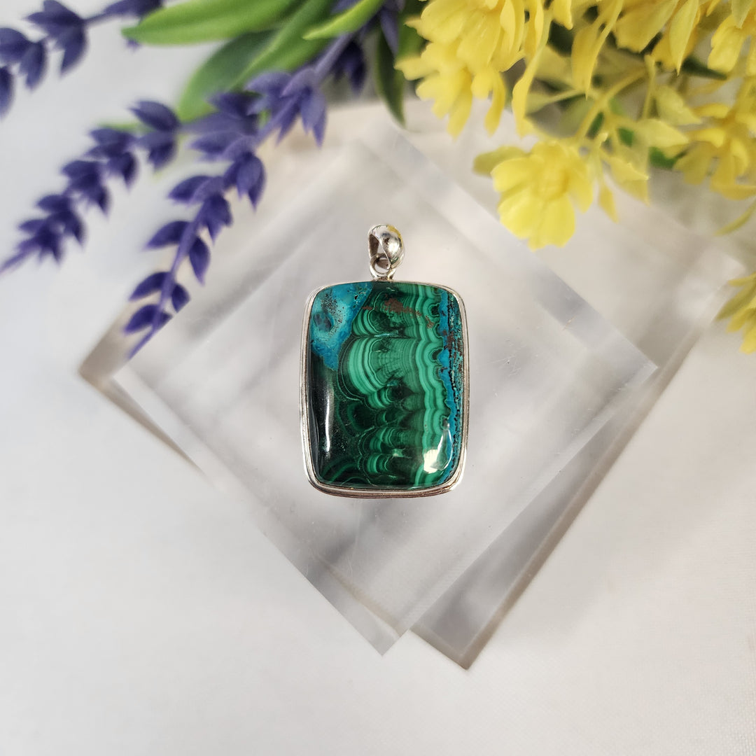 Malachite Pendant  -JDS26147