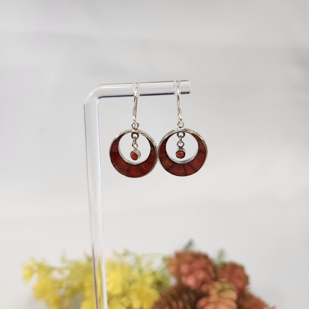 Coral  Earrings  -JDS26161