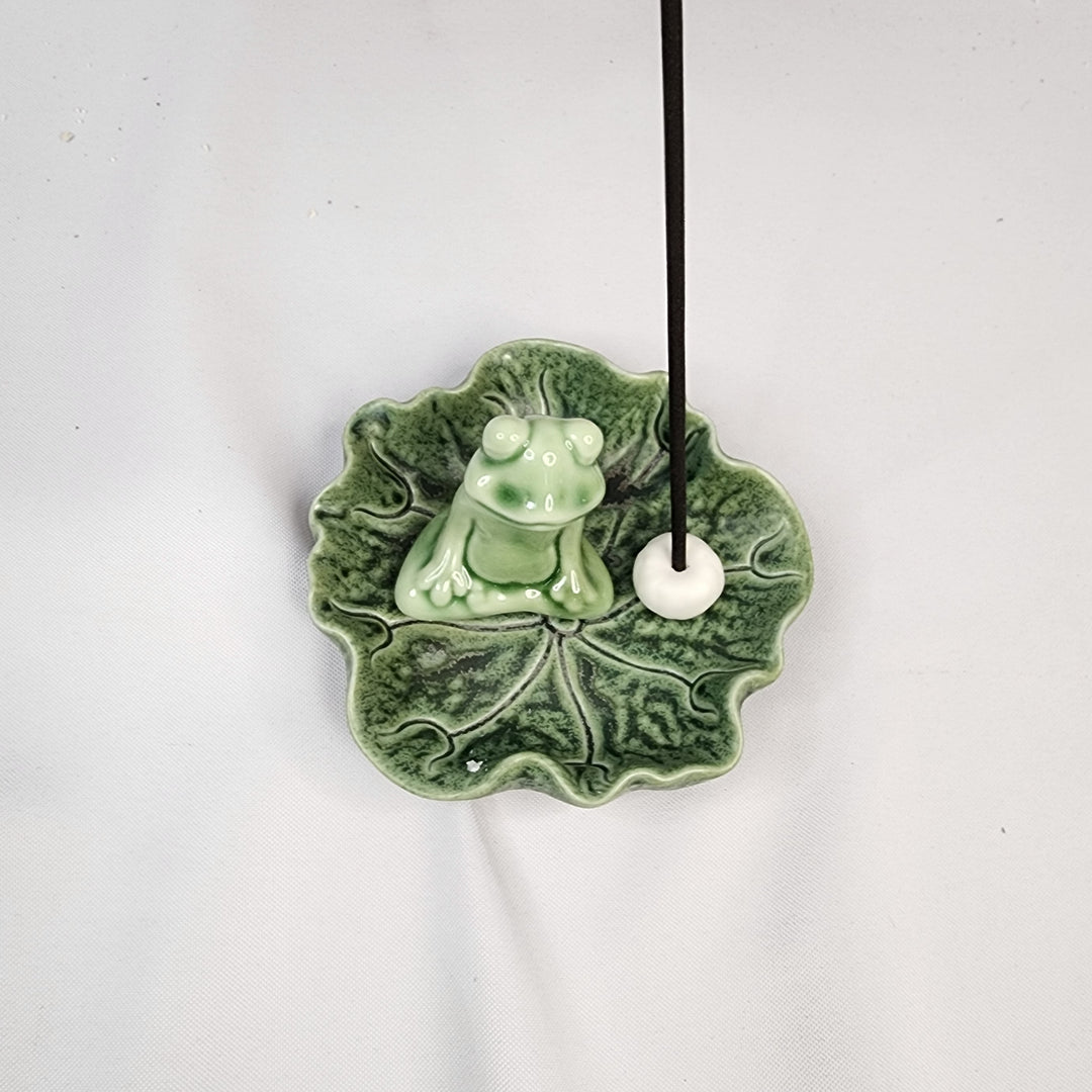 Meditating Frog Incense Holder