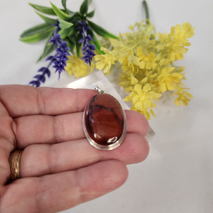 Red Jasper Pendant  -JDS26151