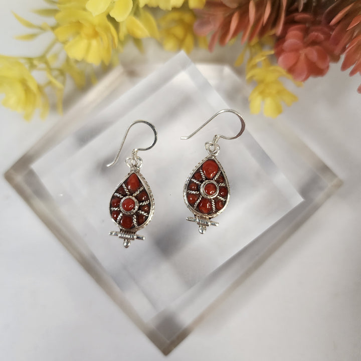 Coral Earrings  -JDS26180