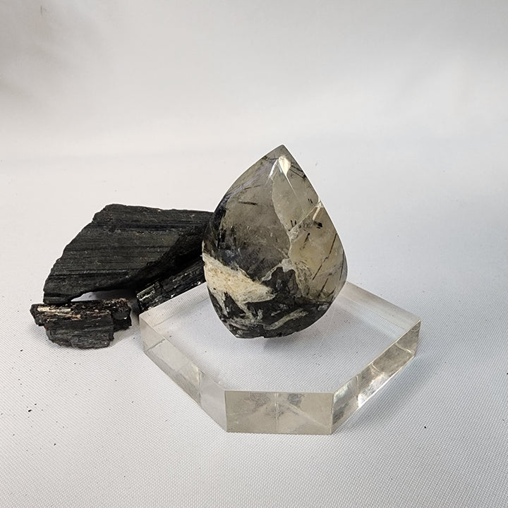 Black Tourmaline in Quartz-CR26034