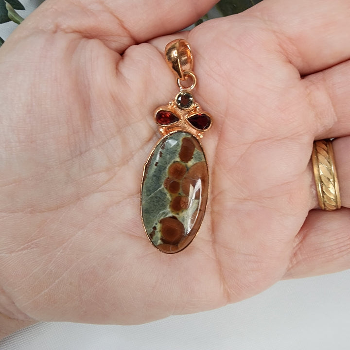 Poppy Jasper Pendant-MJ175