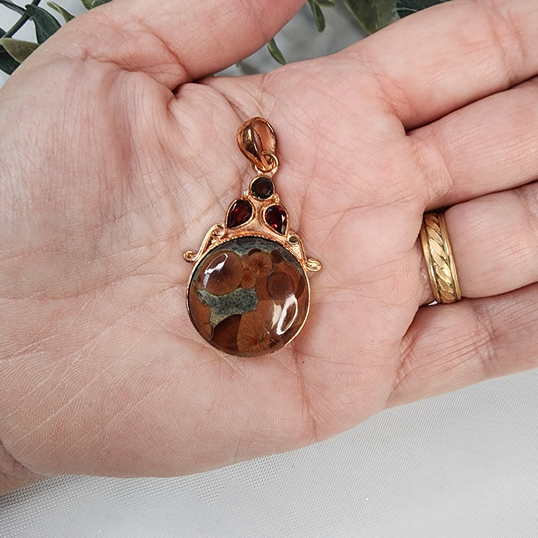 Poppy Jasper Pendant-MJ173