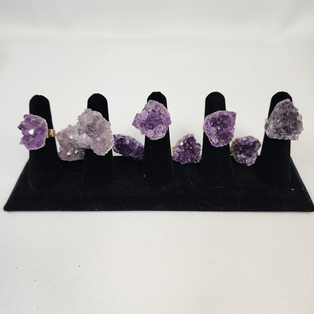 Amethyst Cluster Ring