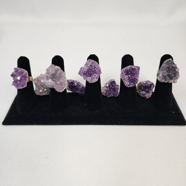 Amethyst Cluster Ring