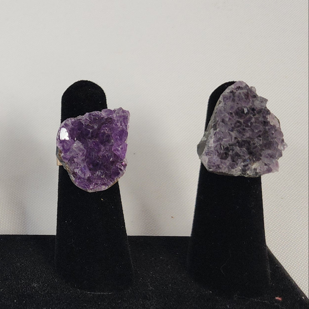Amethyst Cluster Ring