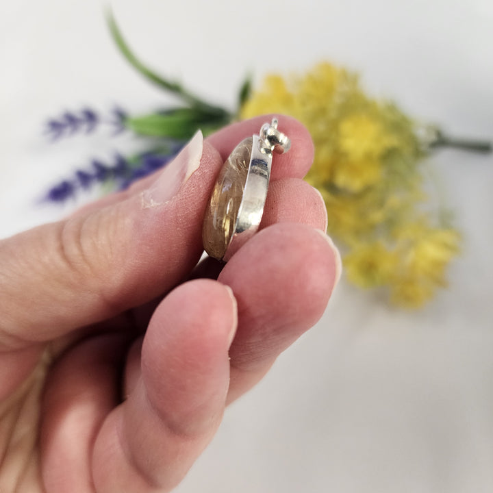 Rutilated Quartz Pendant  -JDS26117