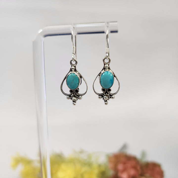 Turquoise Earrings  -JDS26072