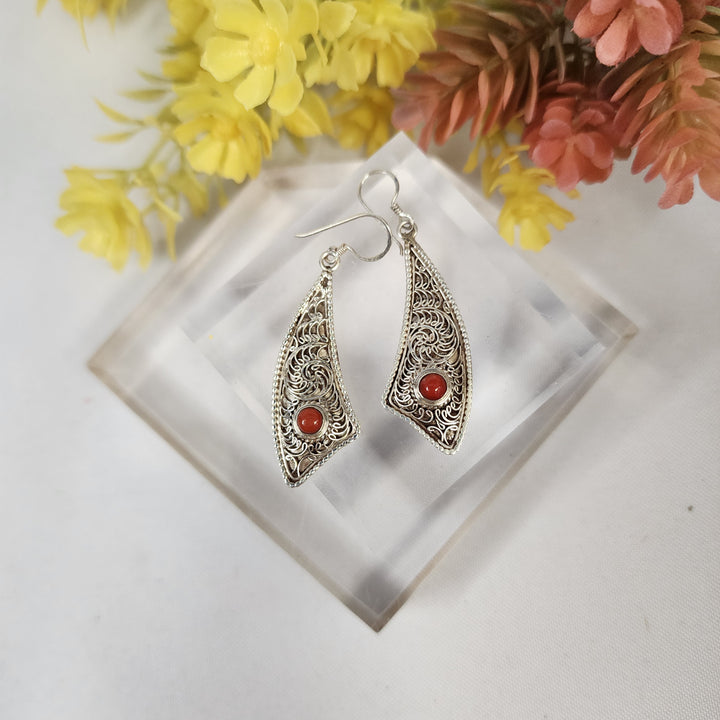 Coral Earrings  -JDS26181
