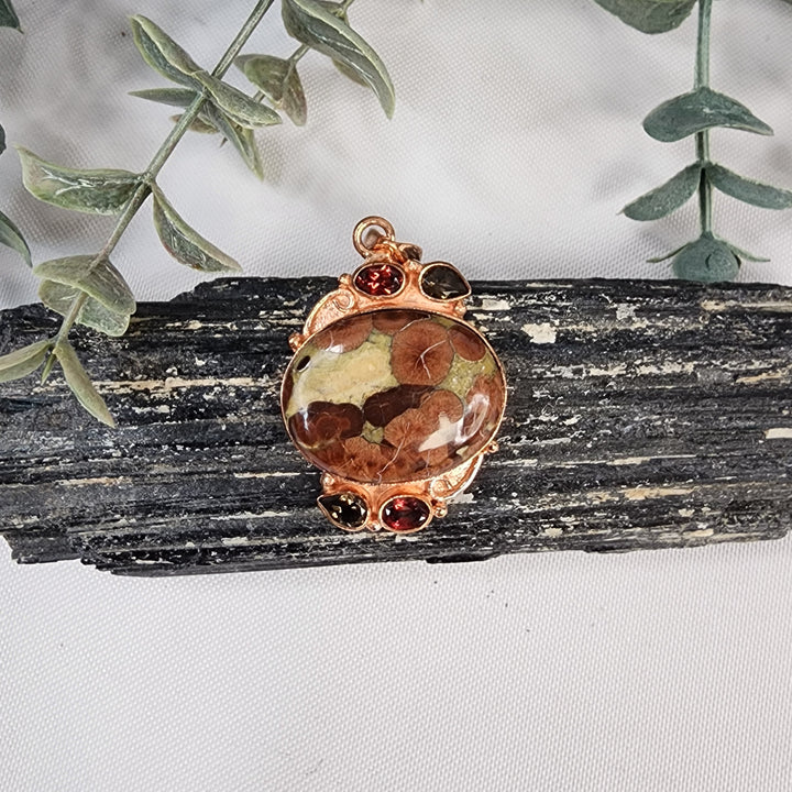 Poppy Jasper Pendant-MJ174