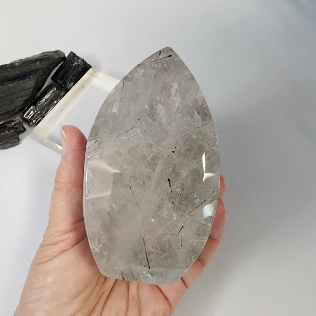 Black Tourmaline in Quartz-CR26044
