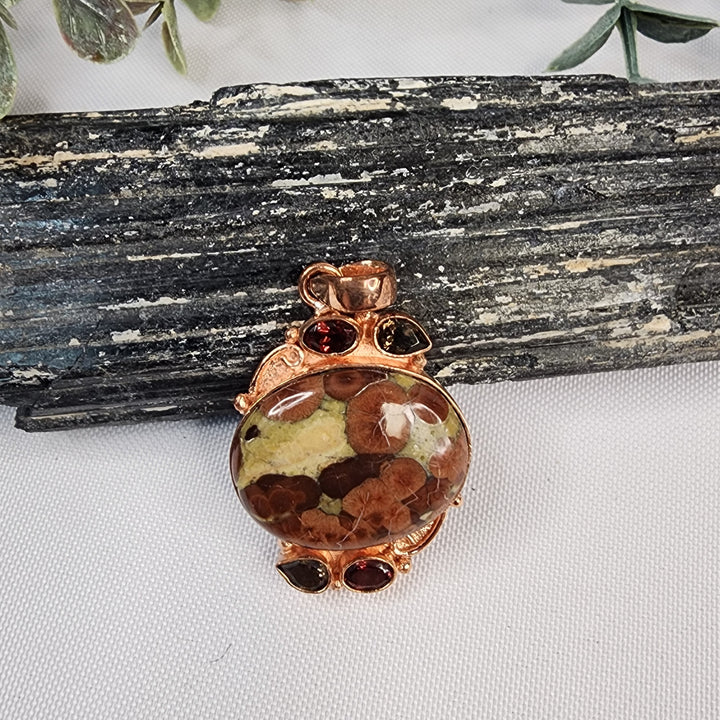 Poppy Jasper Pendant-MJ174