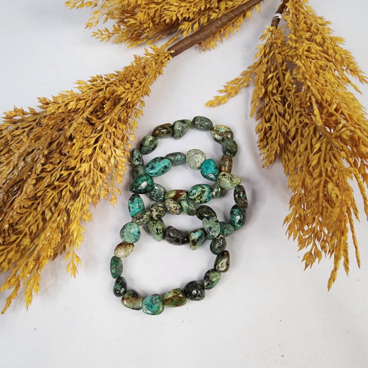 African Turquoise Tumbled Bracelet