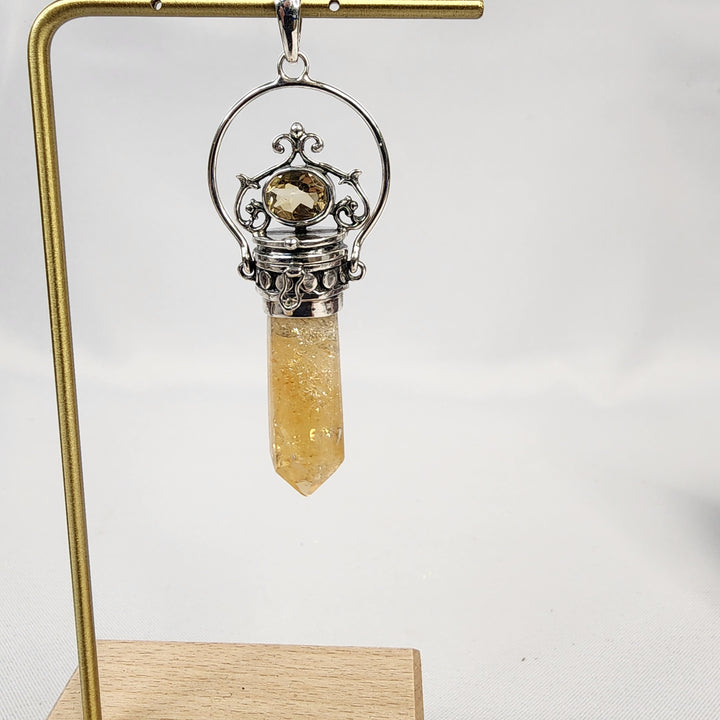 Citrine Ornate Pendant JC25013