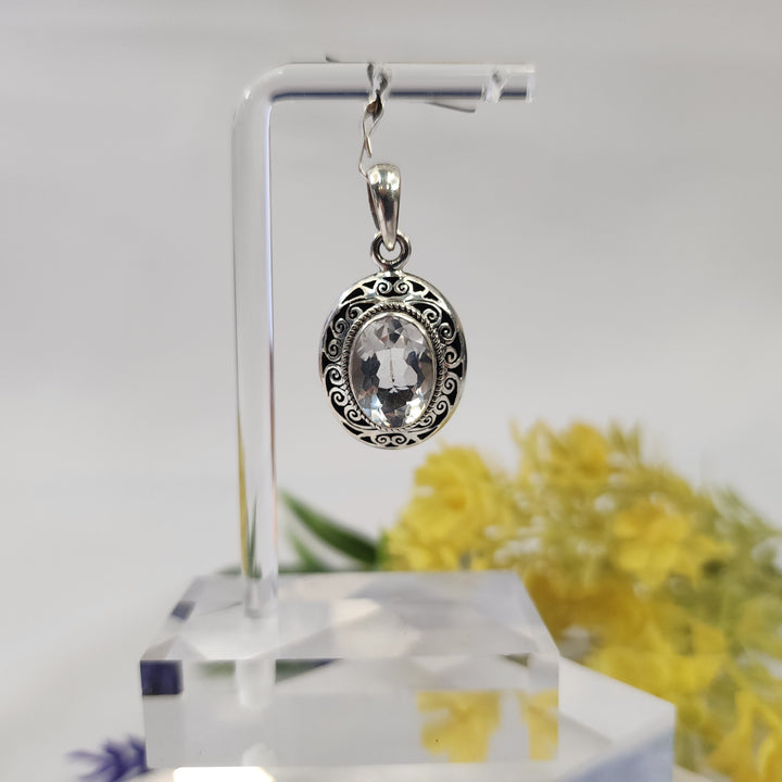 Clear Quartz Pendant  -JDS26127