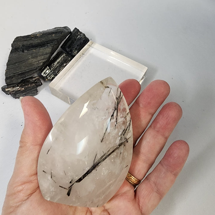 Black Tourmaline in Quartz-CR26036