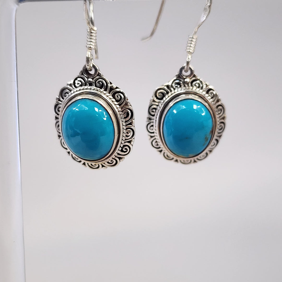 Turquoise Earrings  -JDS26174
