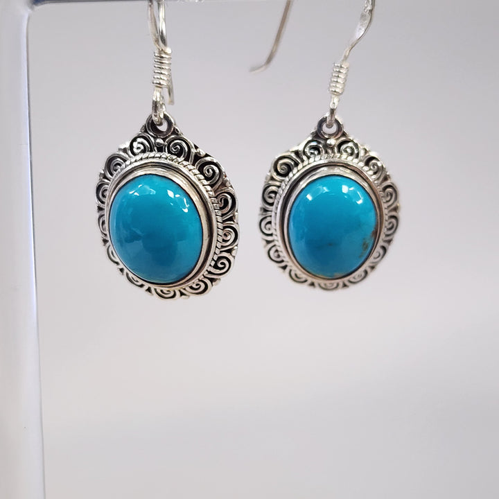 Turquoise Earrings  -JDS26174