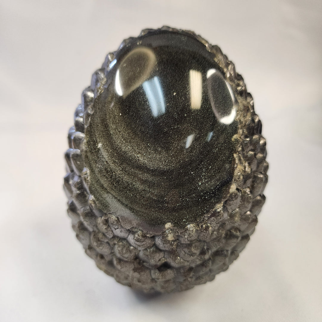 Goldsheen Obsidian Dragon Egg-DE-2
