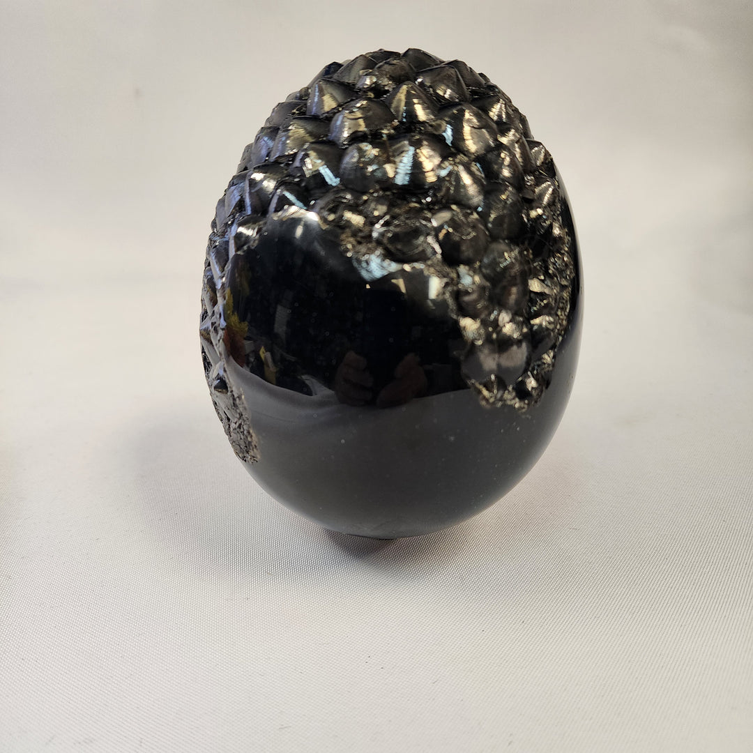 Goldsheen Obsidian Dragon Egg-DE-1