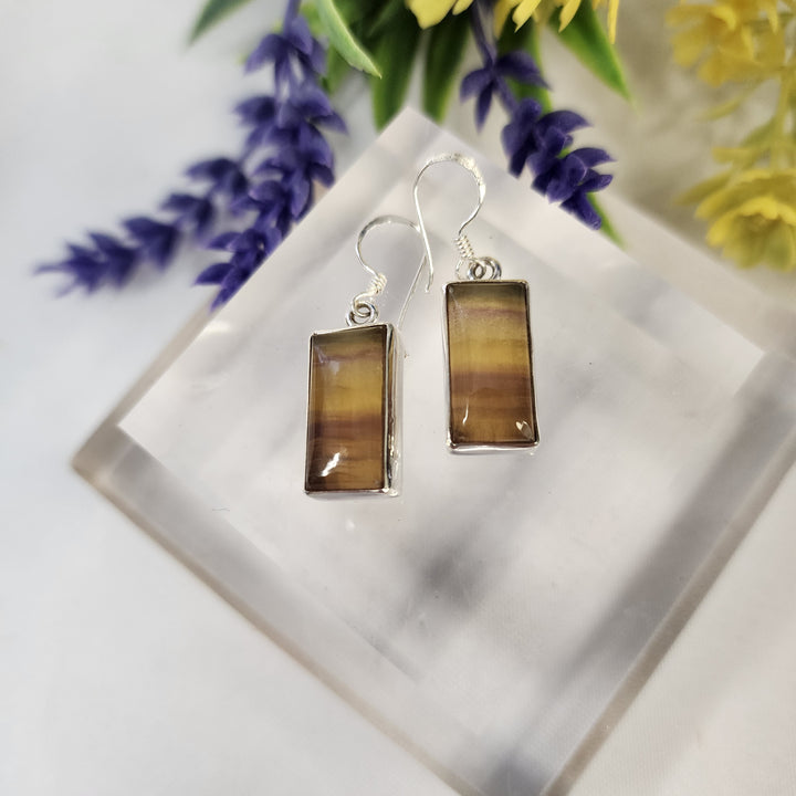 Fluorite Earrings  -JDS26185