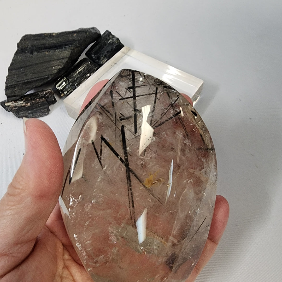 Black Tourmaline in Quartz-CR26039