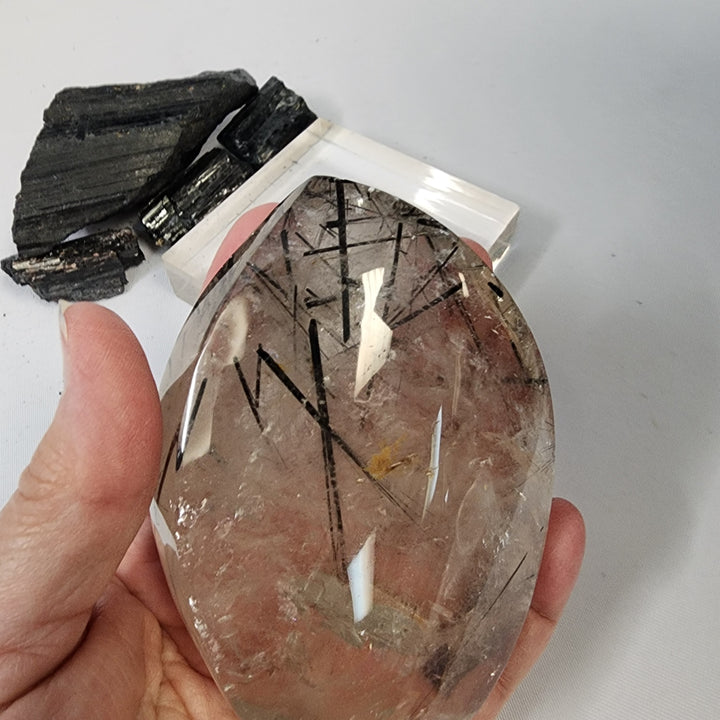 Black Tourmaline in Quartz-CR26039
