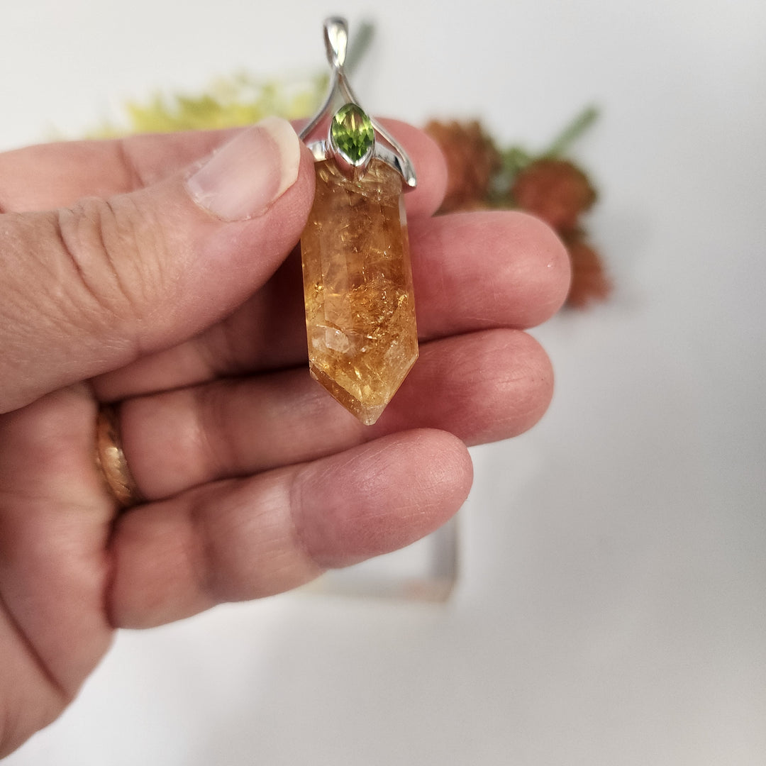 Citrine & Peridot-Pendant JC26035