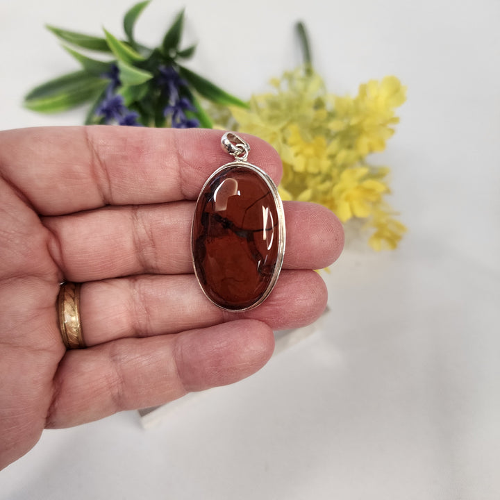 Red Jasper Pendant  -JDS26151