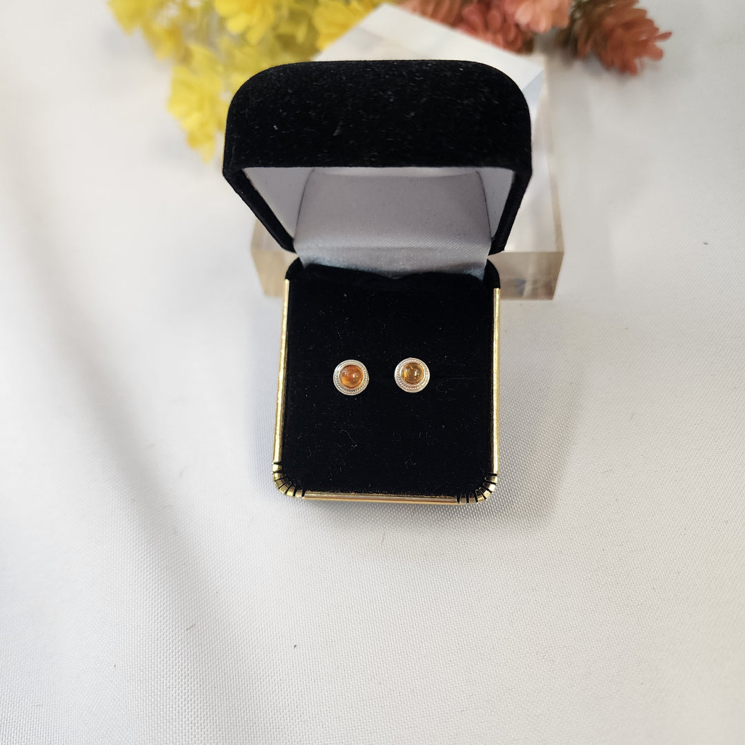 Citrine Earrings SS  -JDS26016