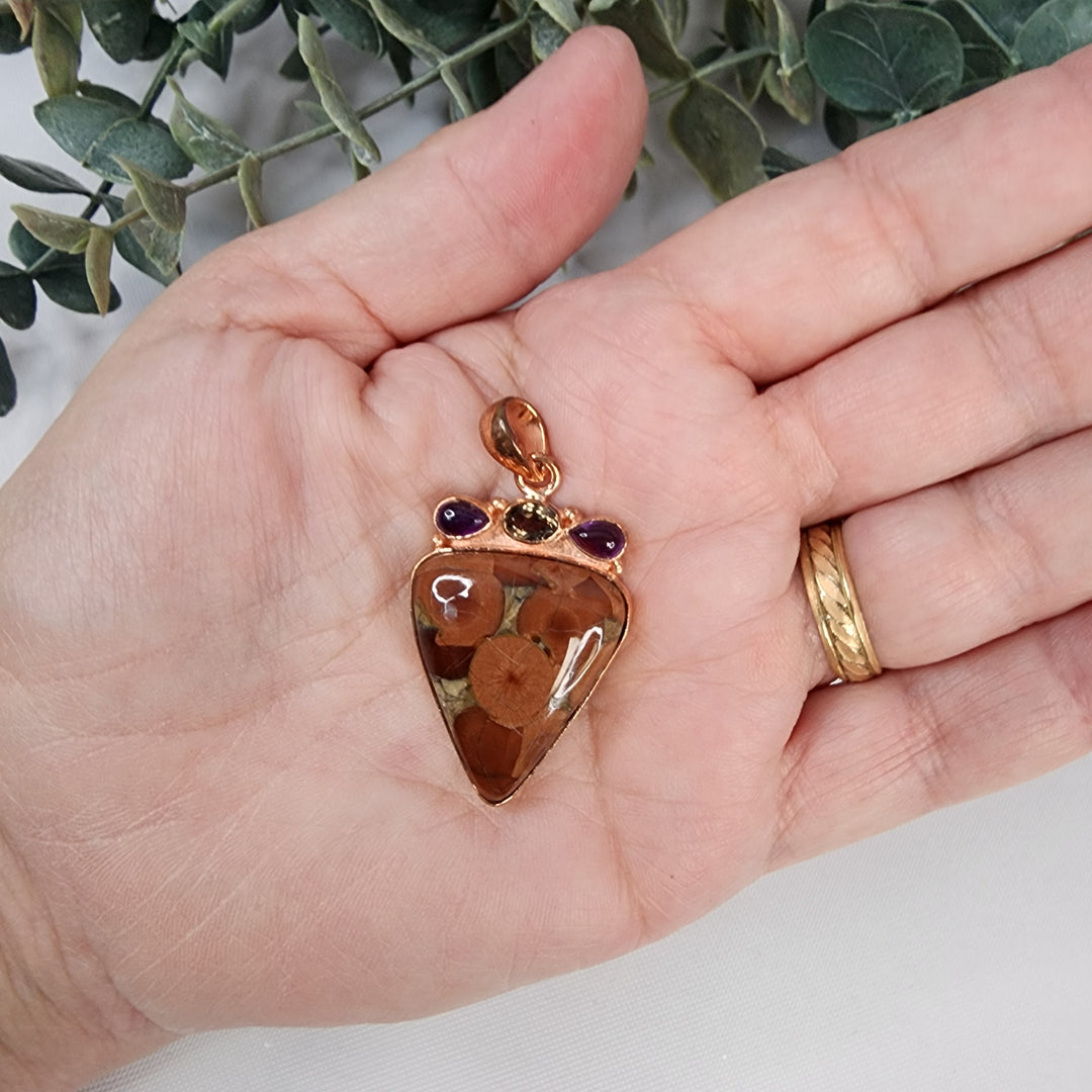 Poppy Jasper Pendant-MJ172