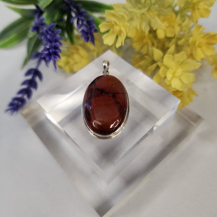 Red Jasper Pendant  -JDS26151