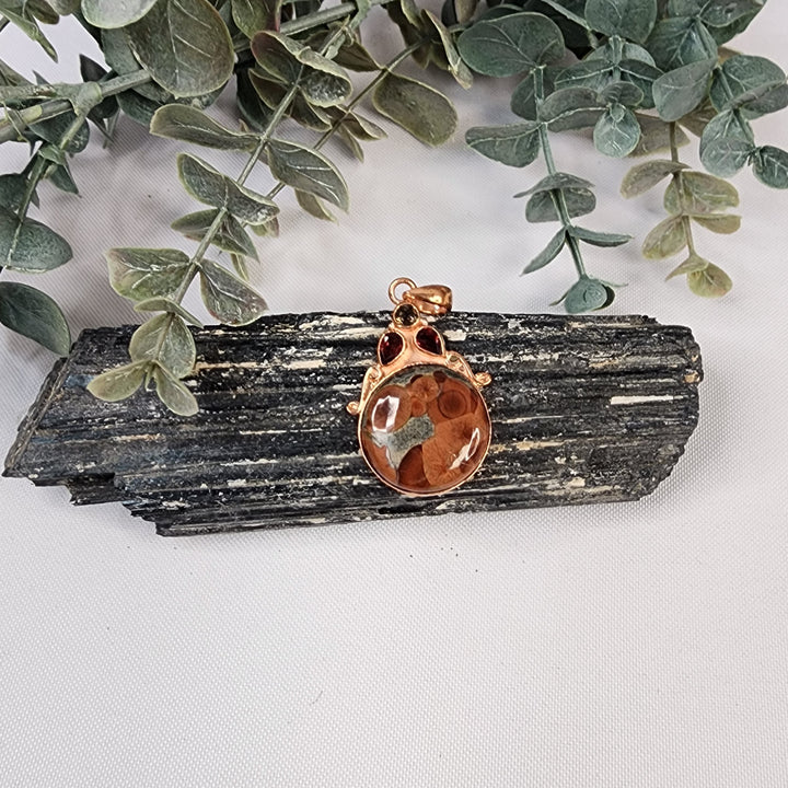 Poppy Jasper Pendant-MJ173