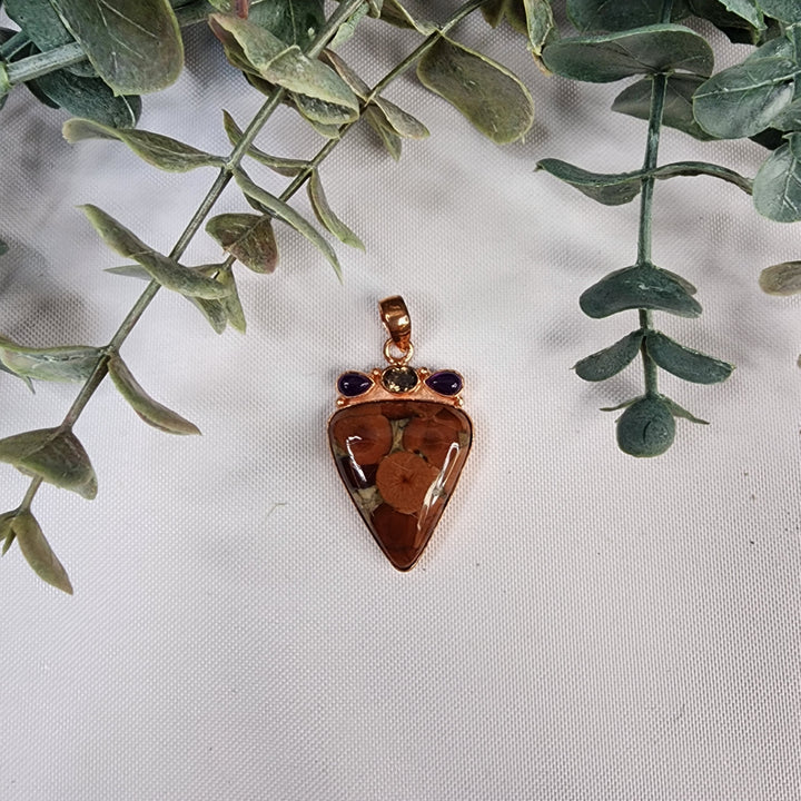 Poppy Jasper Pendant-MJ172