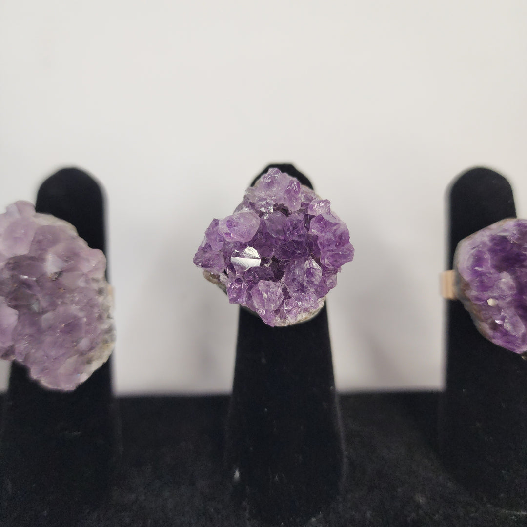 Amethyst Cluster Ring