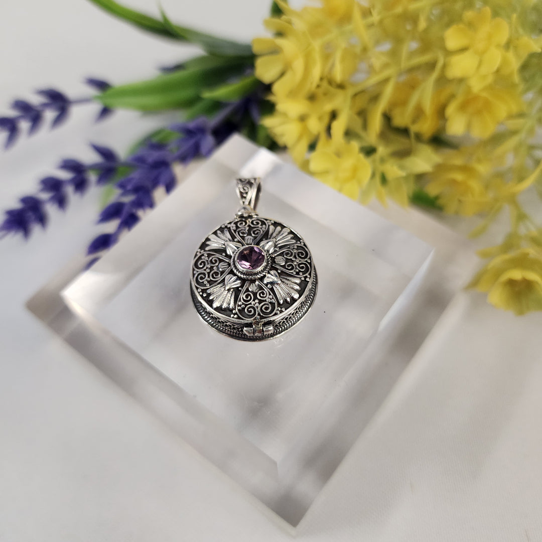 Amethyst Locket  -JDS26144