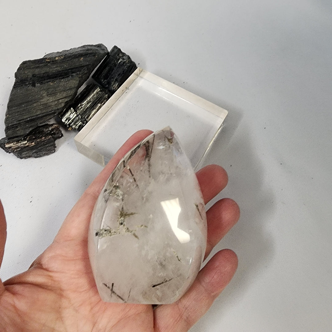 Black Tourmaline in Quartz-CR26036