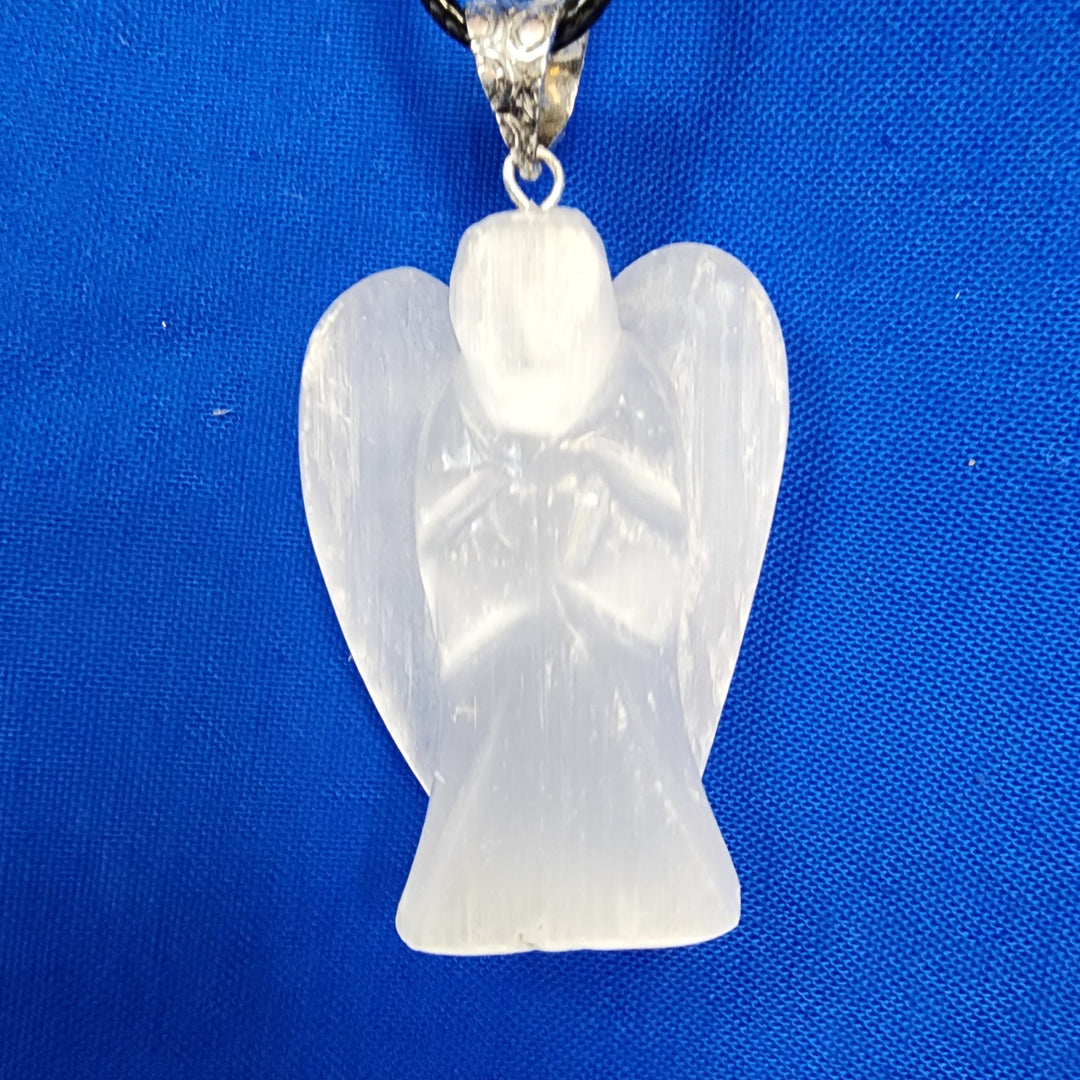 Selenite Angel Necklace