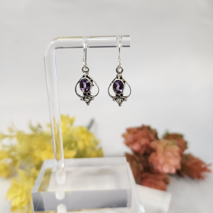 Amethyst Earrings  -JDS26044