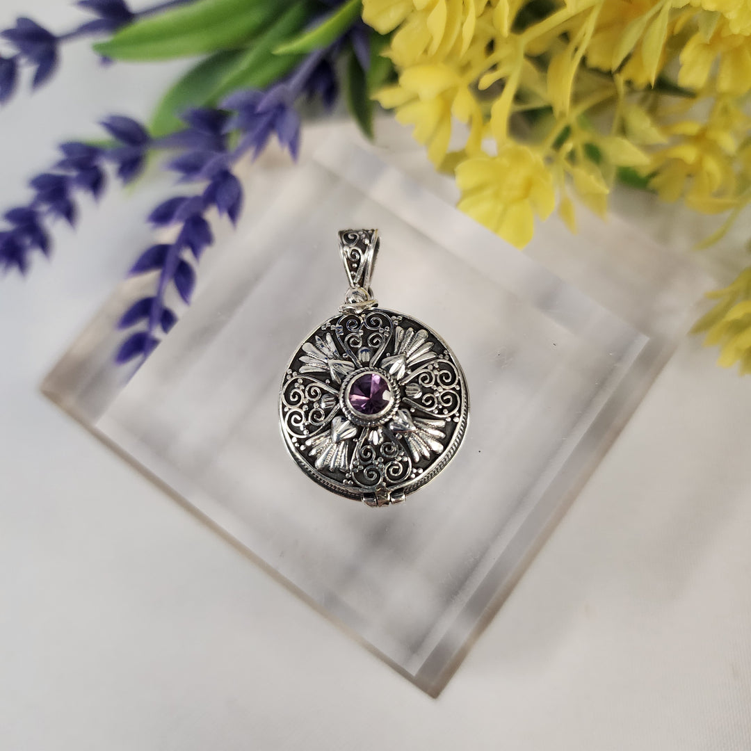 Amethyst Locket  -JDS26144