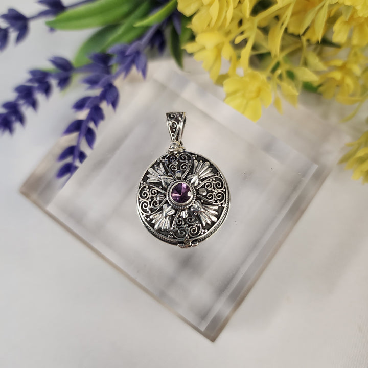 Amethyst Locket  -JDS26144