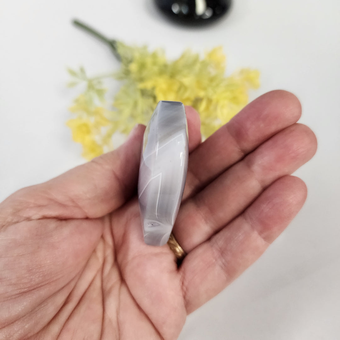 Blue Lace Agate Heart CR26003