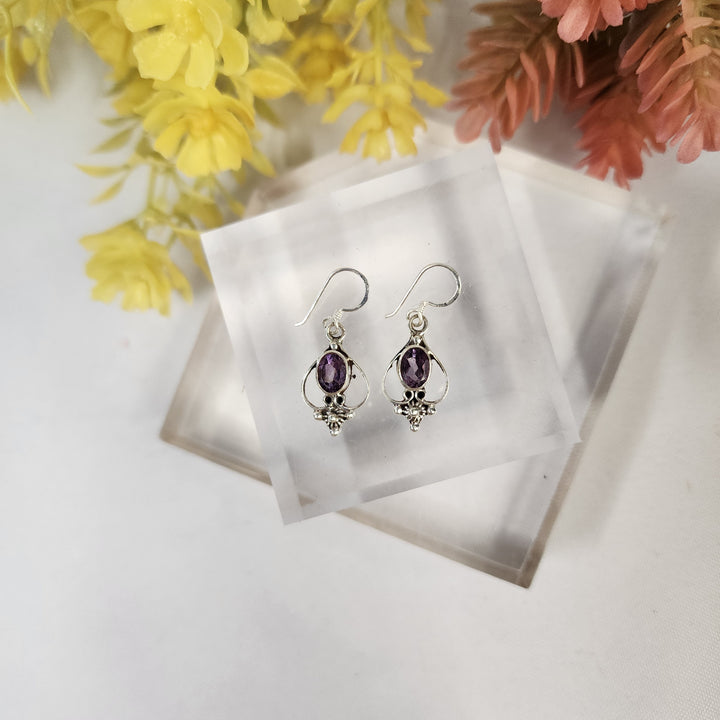Amethyst Earrings  -JDS26044