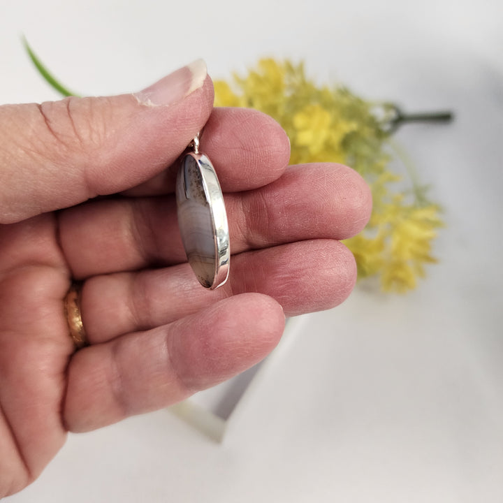 Banded Agate Pendant  -JDS26112